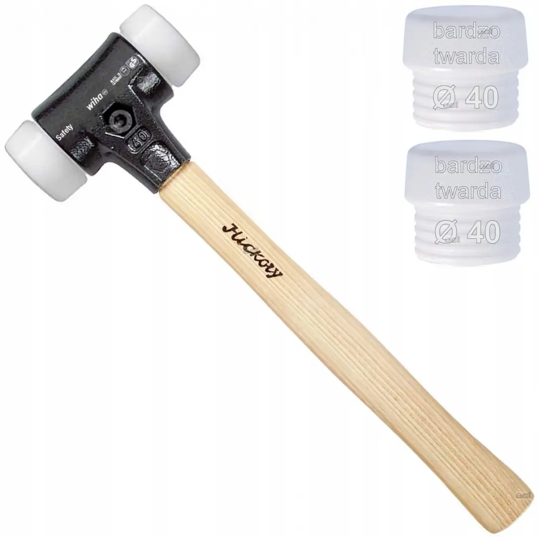 Młotek bardzo twardy - bardzo twardy fi 40 Safety Wiha (nr kat. 26645)