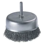 Szczotka doczołowa 80 mm – drut falisty, trzpień WOLFCRAFT (nr kat. 2109000)