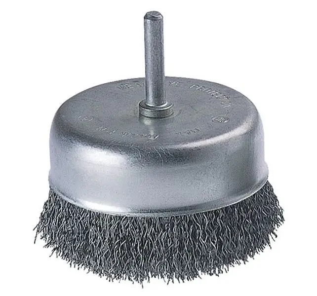 Szczotka doczołowa 80 mm - drut falisty, trzpień WOLFCRAFT (nr kat. 2109000)