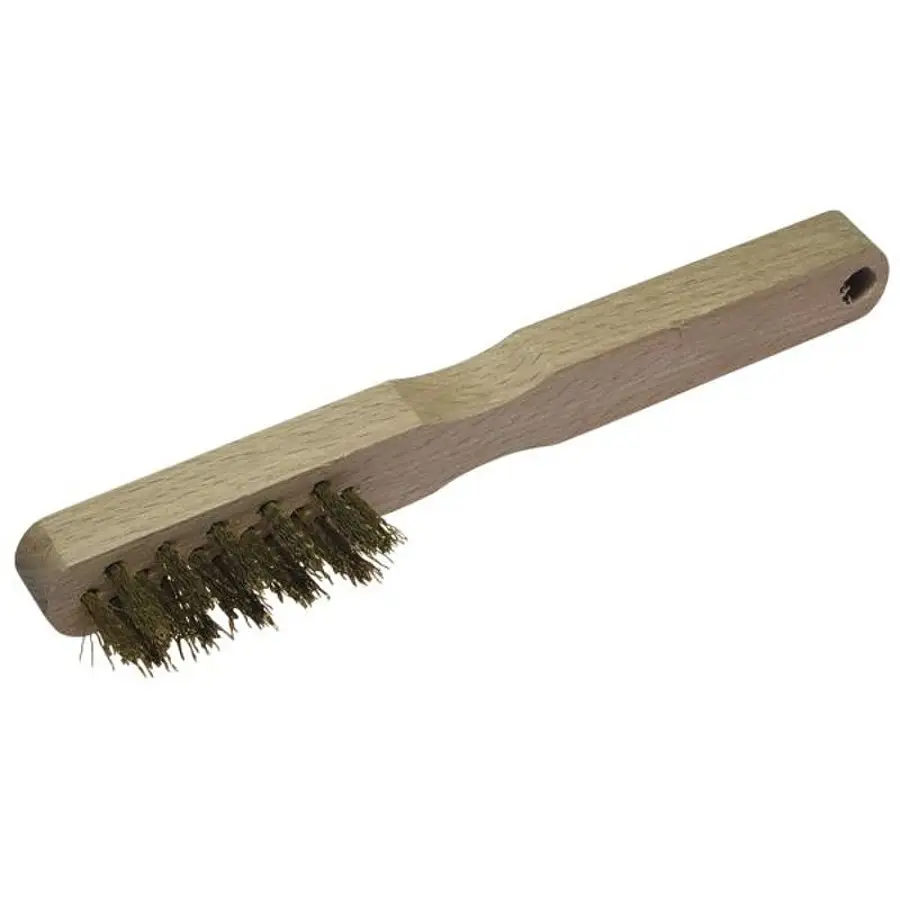 Szczotka ręczna 3-rzędowa 200 mm drut mosiężny WOLFCRAFT (nr kat. 2725000)