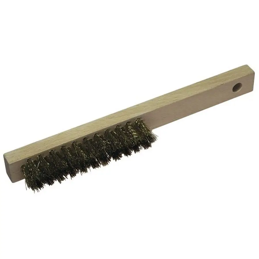Szczotka ręczna 4-rzedowa 220 mm drut mosiężny WOLFCRAFT (nr kat. 2724000)