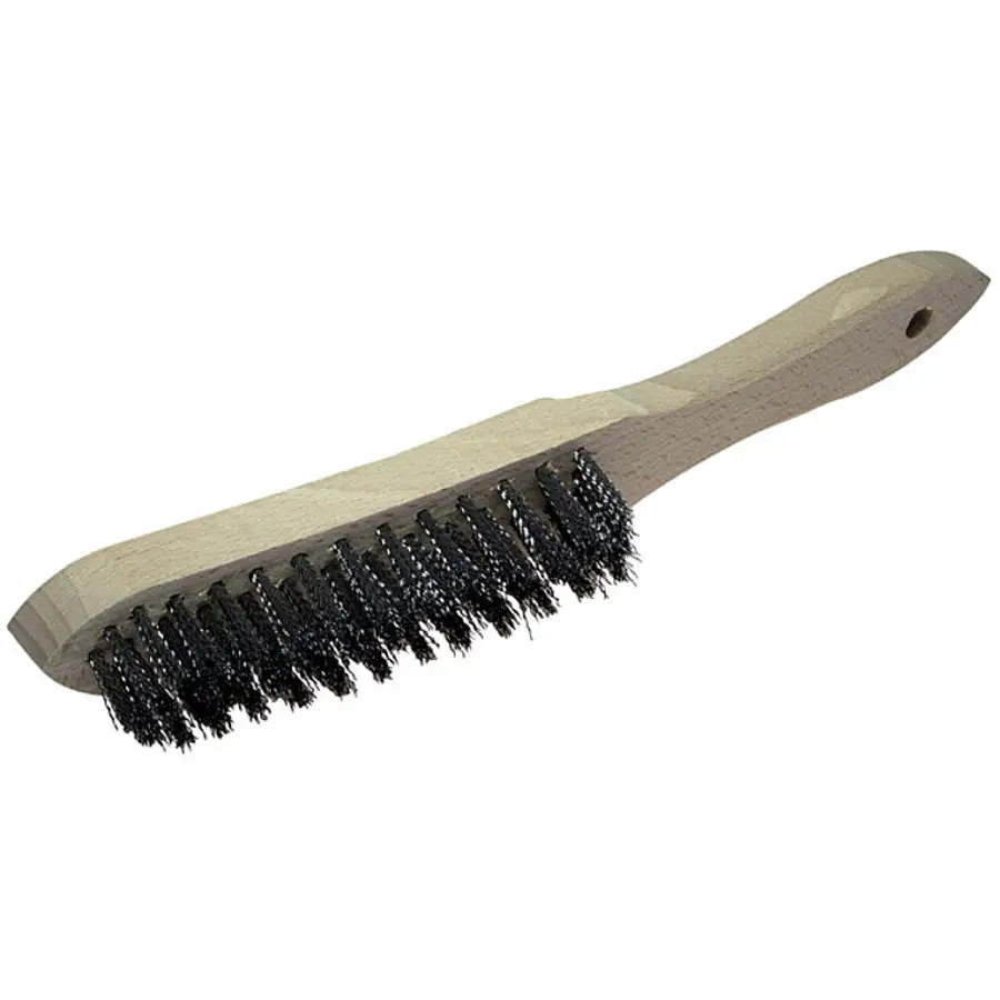 Szczotka ręczna 4-rzędowa 280 mm drut stalowy falisty WOLFCRAFT (nr kat. 2723000)