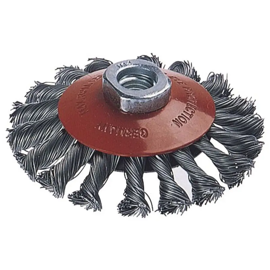 Szczotka stożkowa 100 mm/M14 drut splatany WOLFCRAFT (nr kat. 2153000)