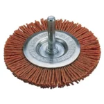 Szczotka tarczowa 100 mm pokryta nylonem / zgrubna WOLFCRAFT (nr kat. 1502000)