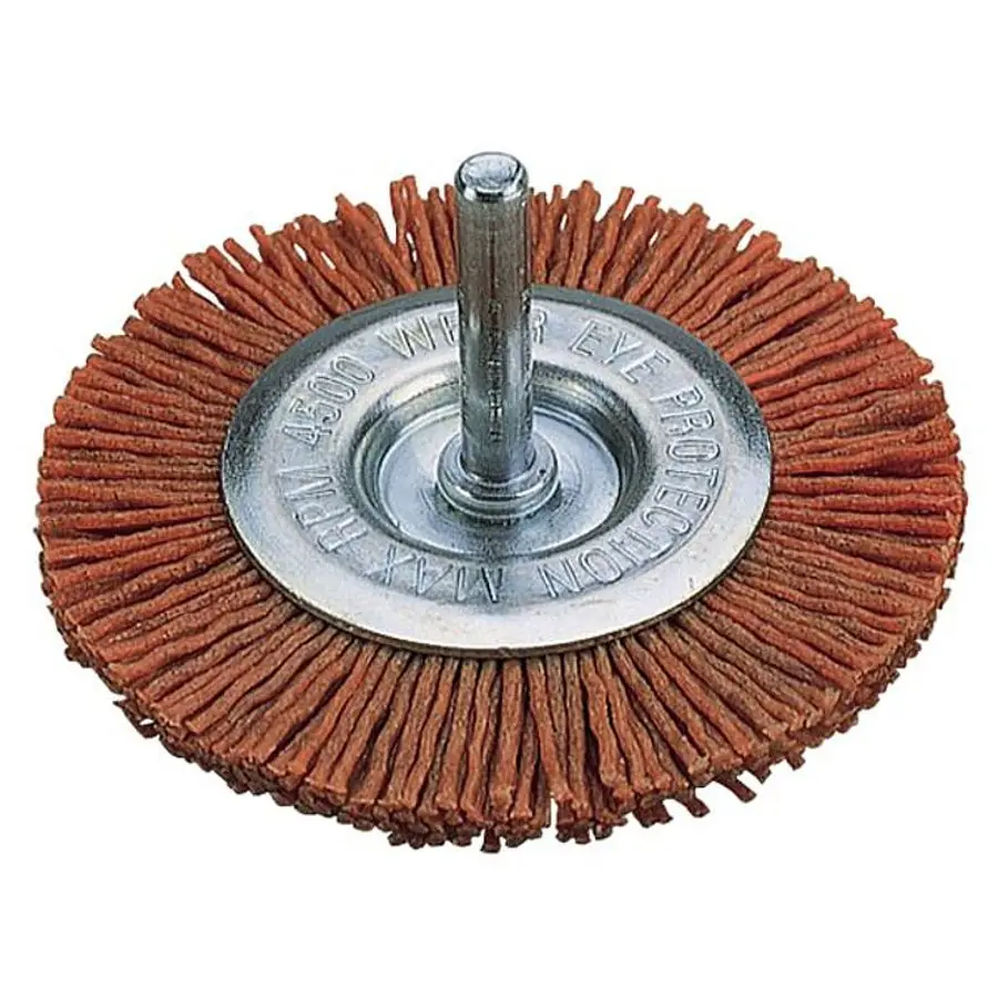 Szczotka tarczowa 75 mm pokryta nylonem / zgrubna WOLFCRAFT (nr kat. 1500000)