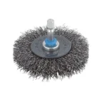 Szczotka tarczowa 100×20 mm – drut falisty, trzpień WOLFCRAFT (nr kat. 2103000)