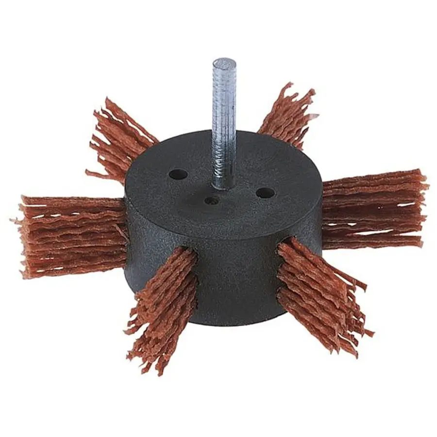 Szczotka wachlarzowa 100 mm pokryta nylonem / zgrubna WOLFCRAFT (nr kat. 1512000)