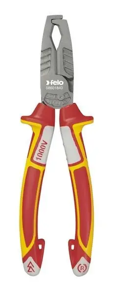 Szczypce do zdejmowania izolacji VDE 180 mm FELO (nr kat. FL58601840)