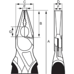 Szczypce uniwersalne 200 mm BAHCO (nr kat. 2628 G-200IP)