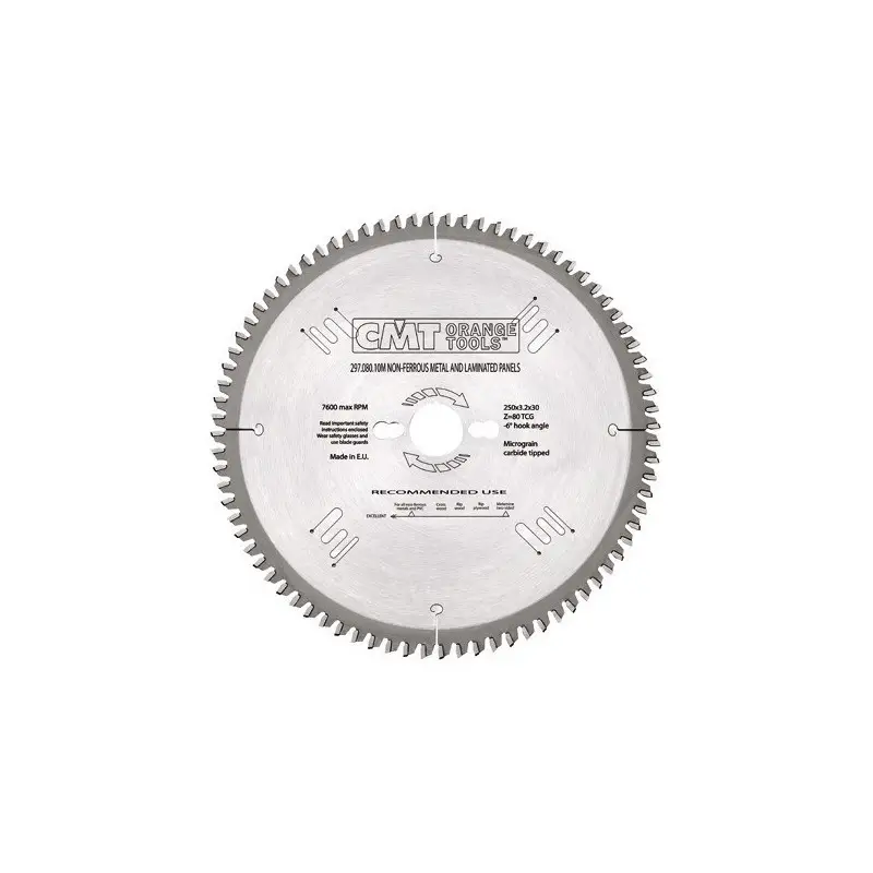 Tarcza pilarska do aluminium i płyt laminowanych fi 400 x 30 mm 120 zębów CMT (nr kat. 297.120.16M)