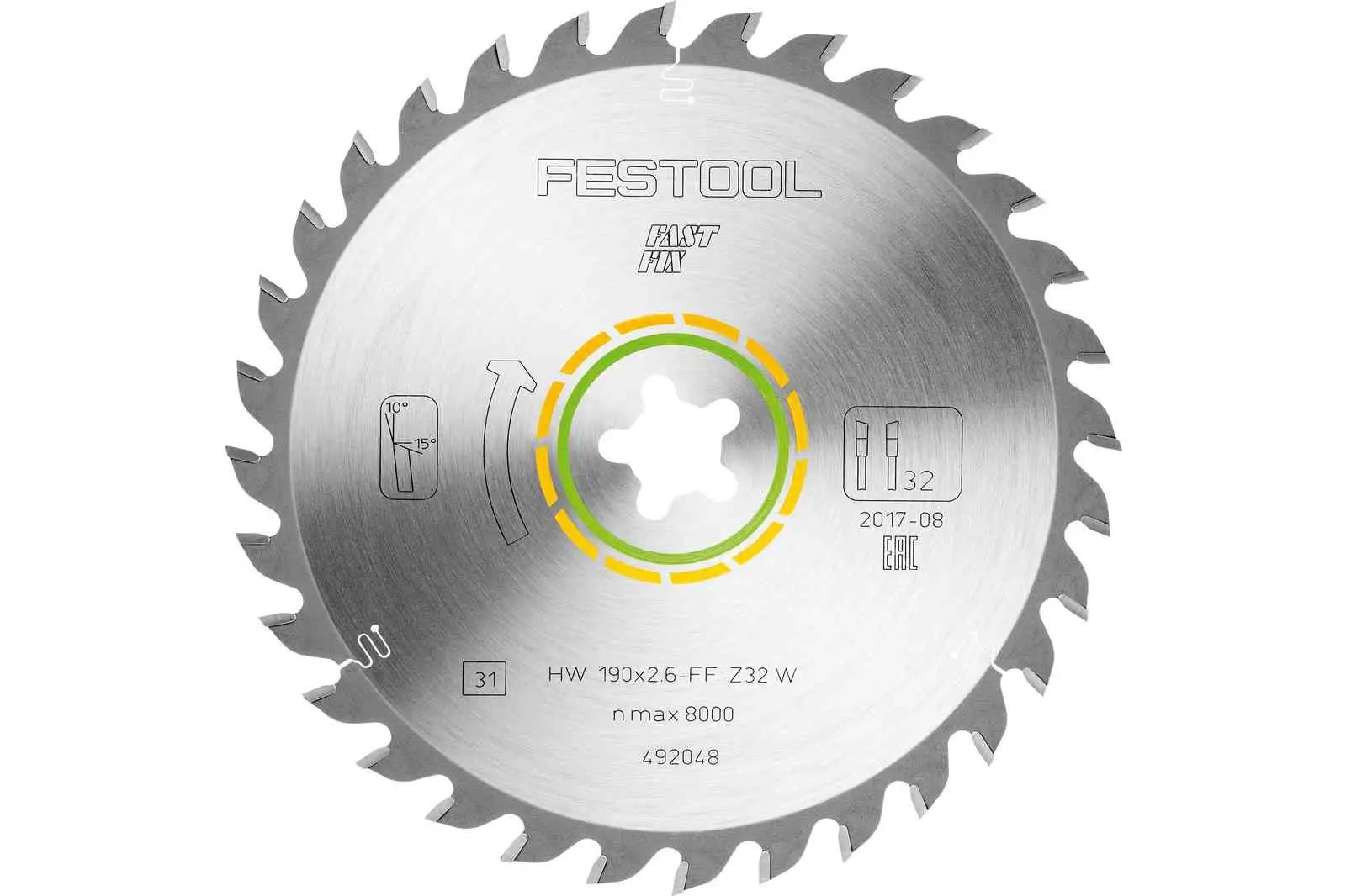 Tarcza pilarska do drewna fi 190 x FF 32 zęby Wood Universal FESTOOL (nr kat. 492048)
