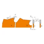 Tarcza pilarska do drewna fi 300 x 30 mm 24 zęby CMT (nr kat. 271.300.24M)