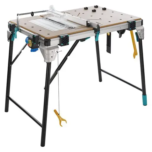 Wielofunkcyjny stół maszynowo – roboczy z dodatkową płytą maszynową master cut 2600 pro WOLFCRAFT (nr kat. 6918300)