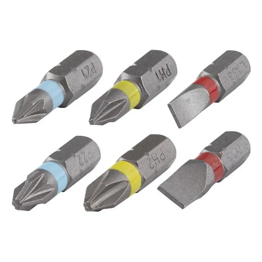Zestaw bitów PH /PZ /płaskie 6 cz. WOLFCRAFT (nr kat. 2444000)