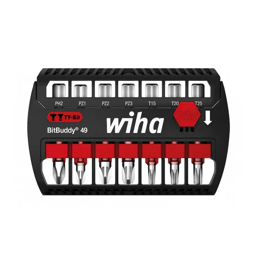 Zestaw bitów udarowych bit TY 49 mm 7szt. BitBuddy WIHA (nr kat. 42116)