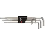 Zestaw kluczy imbusowych HEX 9 szt. Compact niklowane WIHA (nr kat. 01222)