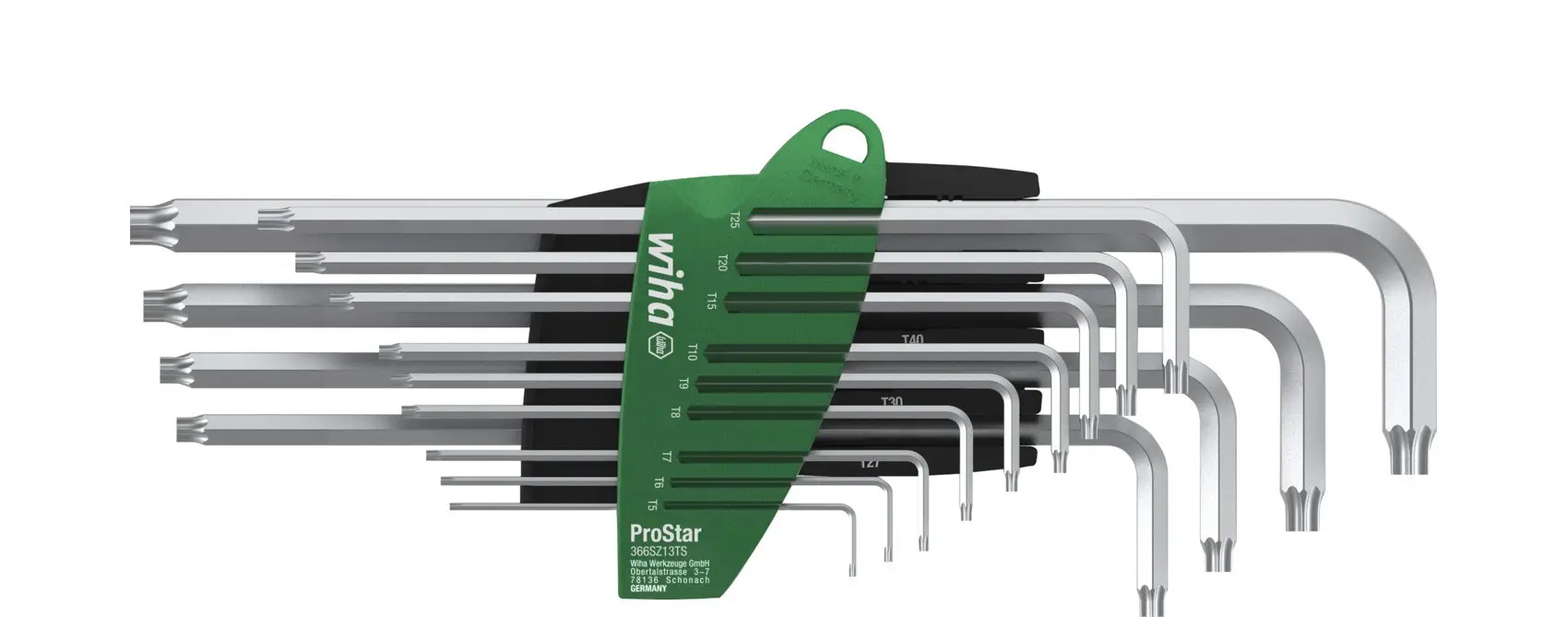 Zestaw kluczy imbusowych TORX 13-cz. TITANIUM SILVER WIHA (nr kat. 39104)