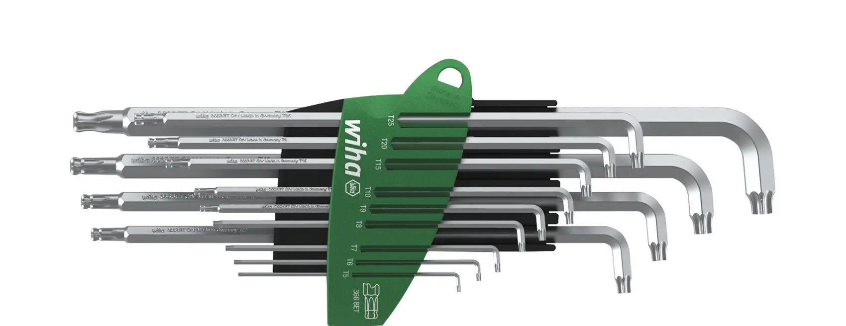 Zestaw kluczy imbusowych TORX 14-cz. końcówka kulista Stubby TITANIUM SILVER ProStar Wiha (nr kat. 40979)