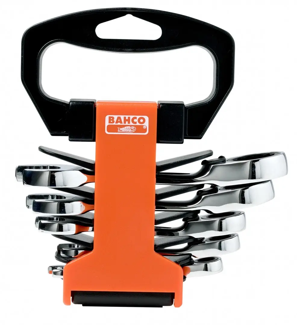 Klucze płasko-oczkowe z grzechotką 8 – 19 mm 6 cz. Bahco (nr kat. 10RM/SH6)