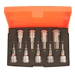 Zestaw nasadek 1/2” z końcówkami imbusowymi 9 el. Bahco (nr kat. S9HEX)