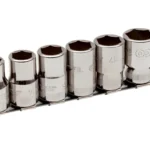 Zestaw nasadek krótkich na szynie 1/2″ 10 szt. 6-kąt. BAHCO (nr kat. 7810MH)