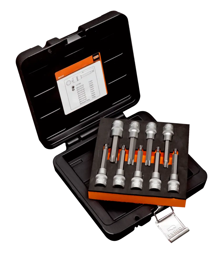 Zestaw nasadek trzpieniowych 1/2″ TORX Security 9 cz. Bahco (nr kat. BE5101)