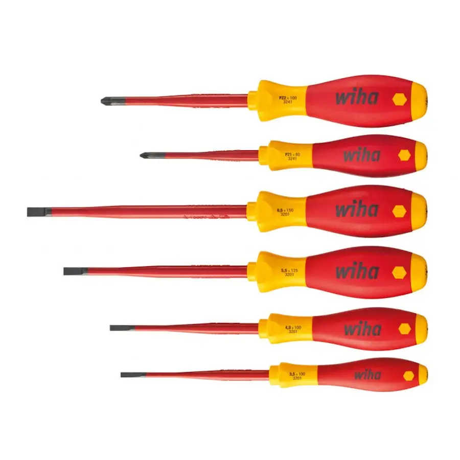 Zestaw wkrętaków 1000V VDE 6szt. slimFix SoftFinish WIHA (nr kat. 36455)