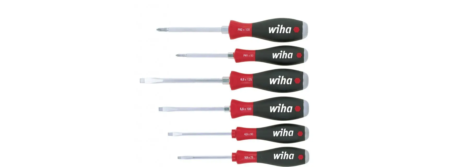 Zestaw wkrętaków do podbijania PH/PŁ 6 cz. SoftFinish WIHA (nr kat. 21250)