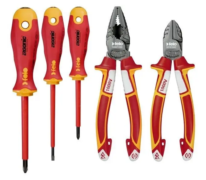 Zestaw wkrętaków izolowanych ERGONIC VDE 4,0/PH1/PH2 + obcinaczki boczne VDE 160 / kombinerki VDE 1803 szt. FELO (nr kat. FL41395198)