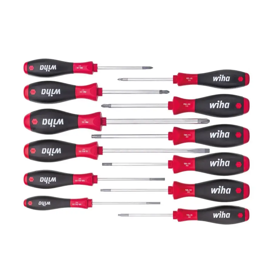 Zestaw wkrętaków mix 12-cz. SoftFinish WIHA (nr kat. 41002)