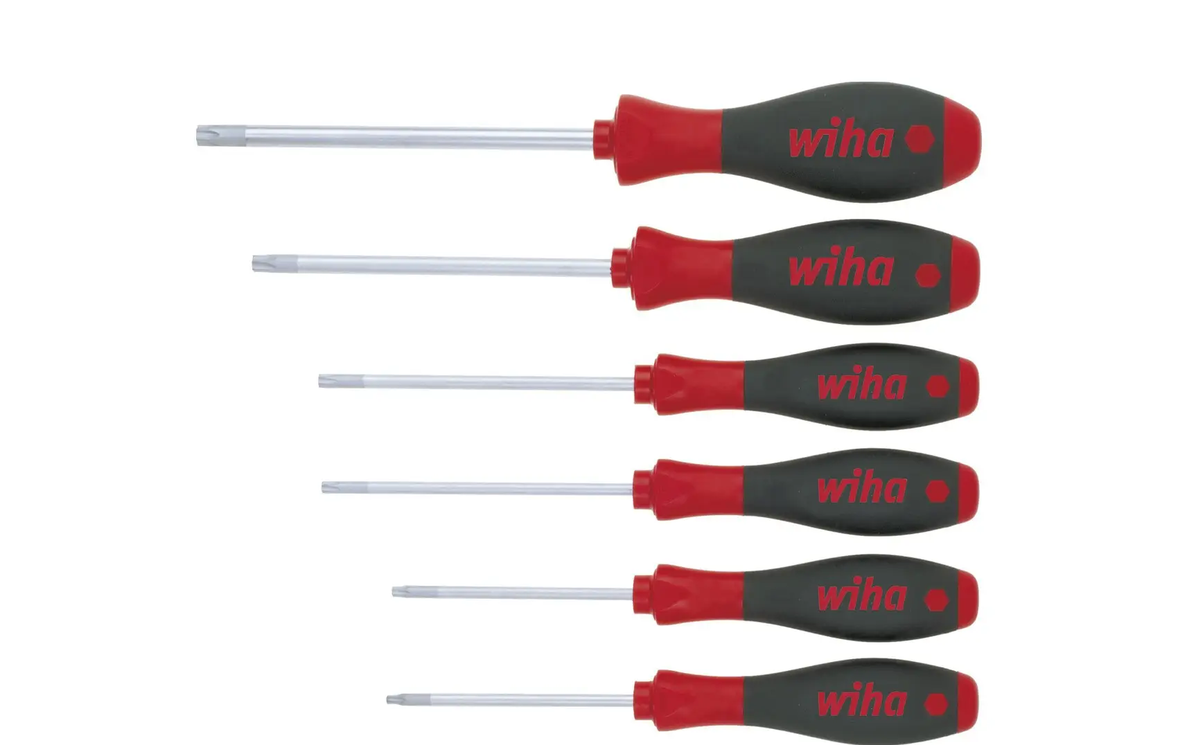 Zestaw wkrętatków TORX Tamper Resistant trzon okrągły 6-cz. SoftFinish WIHA (nr kat. 24506)