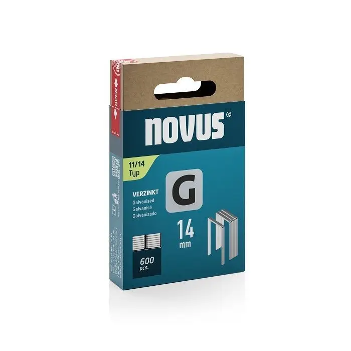 Zszywki 14 mm typ G 11/14 600 szt. NOVUS (nr kat. NV042-0799)