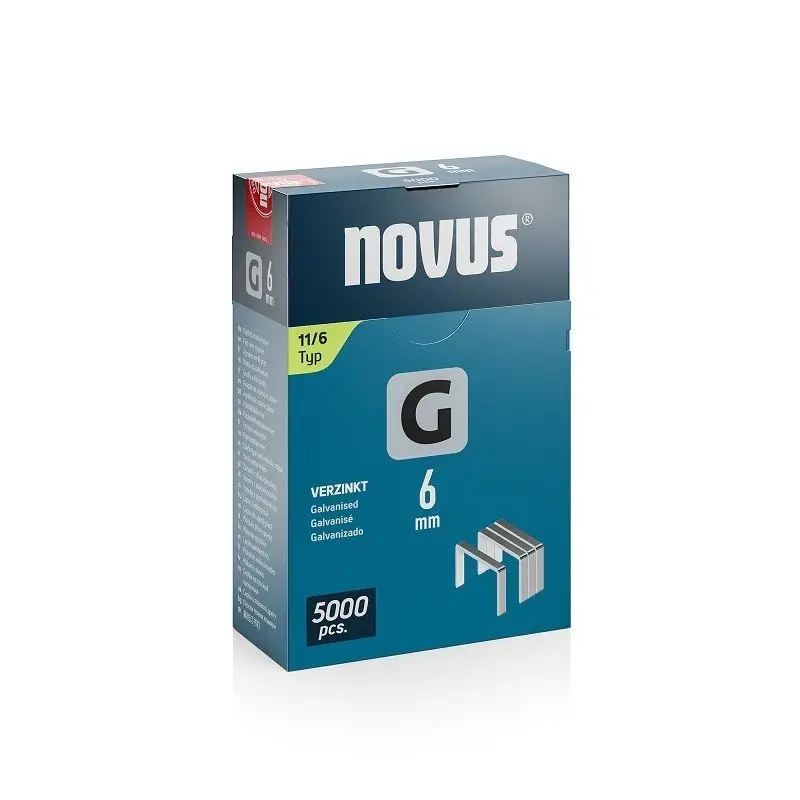 Zszywki 6 mm typ G 11/6 5000 szt. NOVUS (nr kat. NV042-0765)