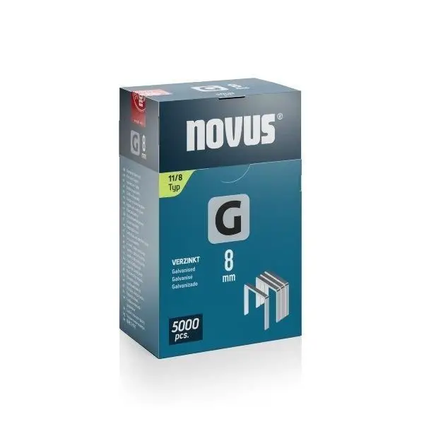 Zszywki 8 mm typ G 11/8 5000 szt. NOVUS (nr kat. NV042-0766)