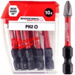 Bit udarowy Phillips PH2 x 50 mm 10 szt. Shockwave Impact Duty™ MILWAUKEE (nr kat. 4932430855)