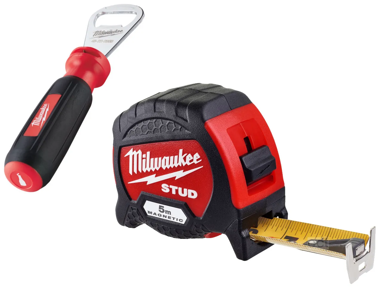 Miara zwijana magnetyczna wzmacniana 5 m STUD2 + otwieracz do butelek MILWAUKEE (nr kat. 4932471626)
