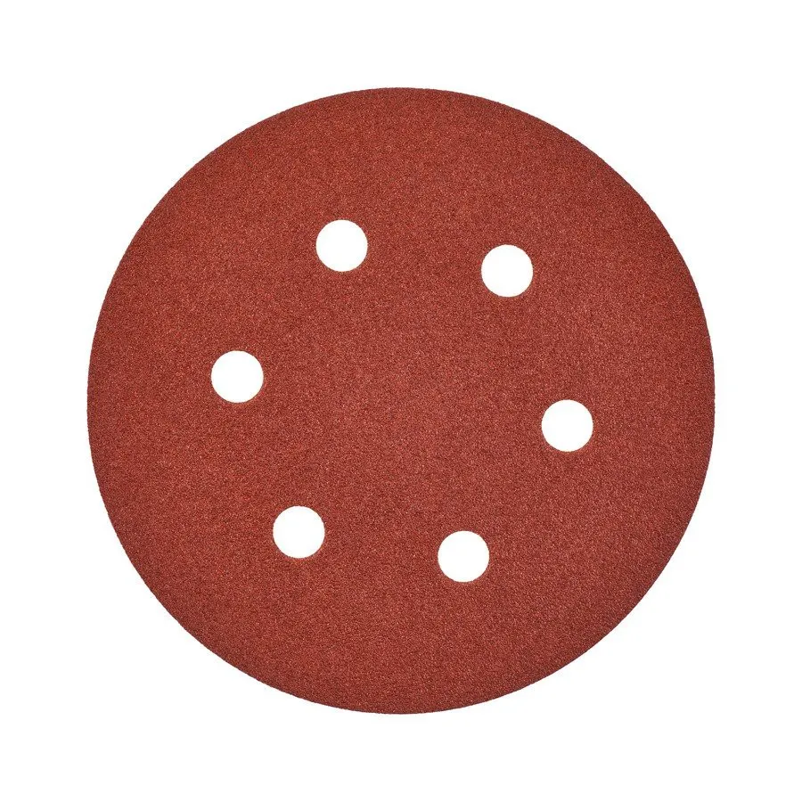 Papier ścierny fi 150 mm 6 otworów gr. 80 5szt. MILWAUKEE (nr kat. 4932371592)