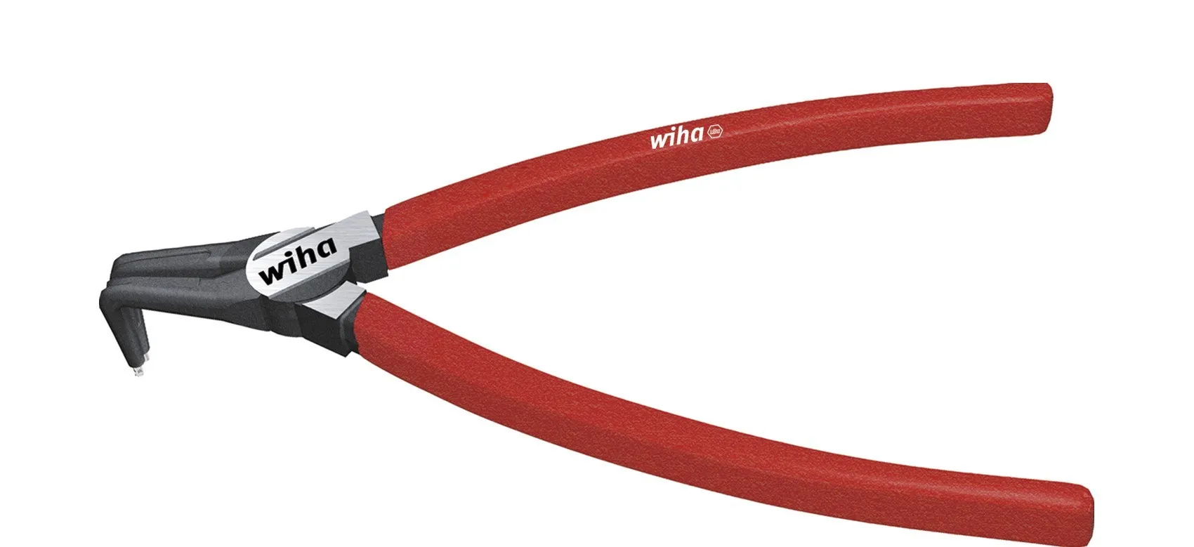 Szczypce Segera łamane 140 mm do pierścieni osadczych zewnętrznych MagicTips WIHA (nr kat. 34703)