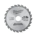 Tarcza pilarska do drewna fi 165 x 30 mm 24 zęby MILWAUKEE (nr kat. 4932399909)