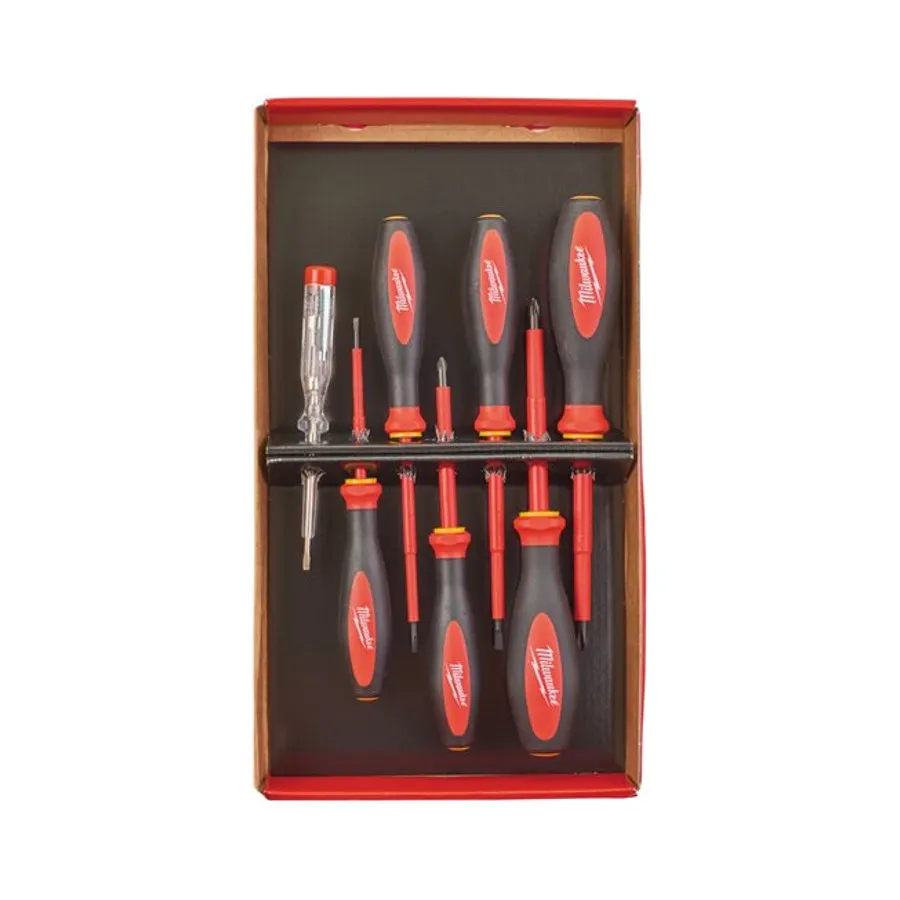 Zestaw wkrętaków VDE 7szt. MILWAUKEE (nr kat. 4932464068)