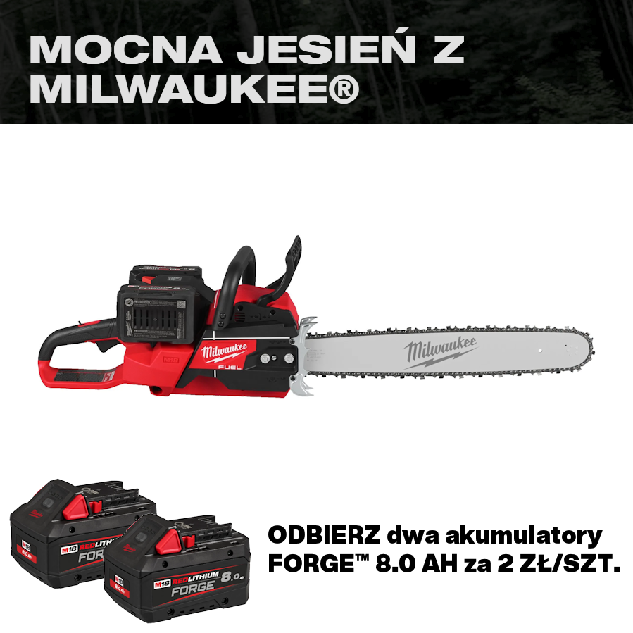 Piła łańcuchowa na dwa akumulatory 50 cm M18 FUEL™ M18 F2CHS50 Milwaukee