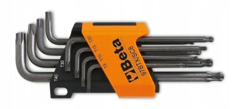 Zestaw 8 kluczy trzpieniowych Torx T9-T40 BETA (nr kat. 97BTX/SC8)