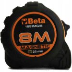 Miara zwijana magnetyczna ABS 8 metrów, szerokość taśmy 25 mm BETA (nr kat. 1691MG/8)