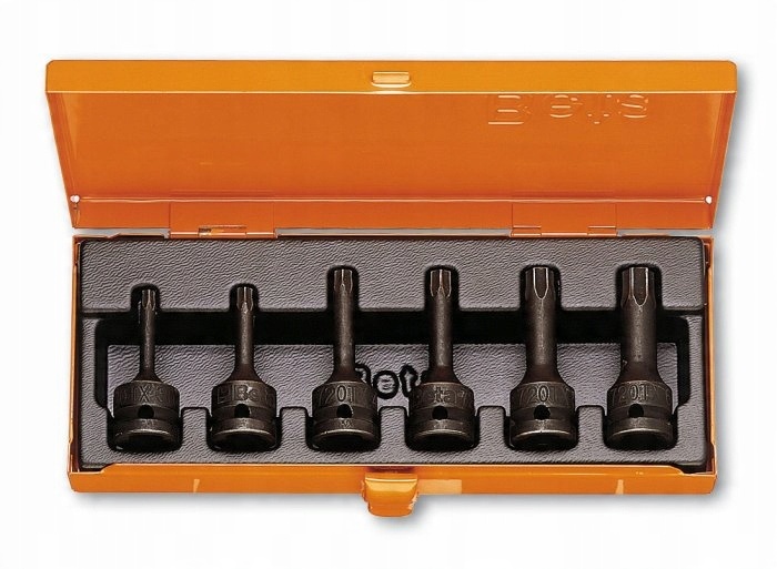 Zestaw 6 nasadek udarowych 1/2" trzpieniowych torx T30-T60 BETA (nr kat. 720TX/C6)