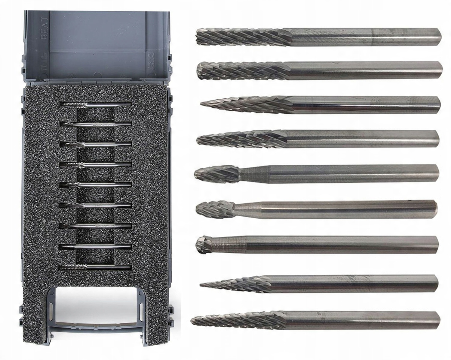 Zestaw 9 szt. pilników obrotowych z węglika BETA (nr kat. 426MD-3/A9)