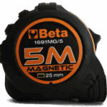 Miara zwijana magnetyczna ABS 5 metrów, szerokość taśmy 25 mm BETA (nr kat. 1691MG/5)