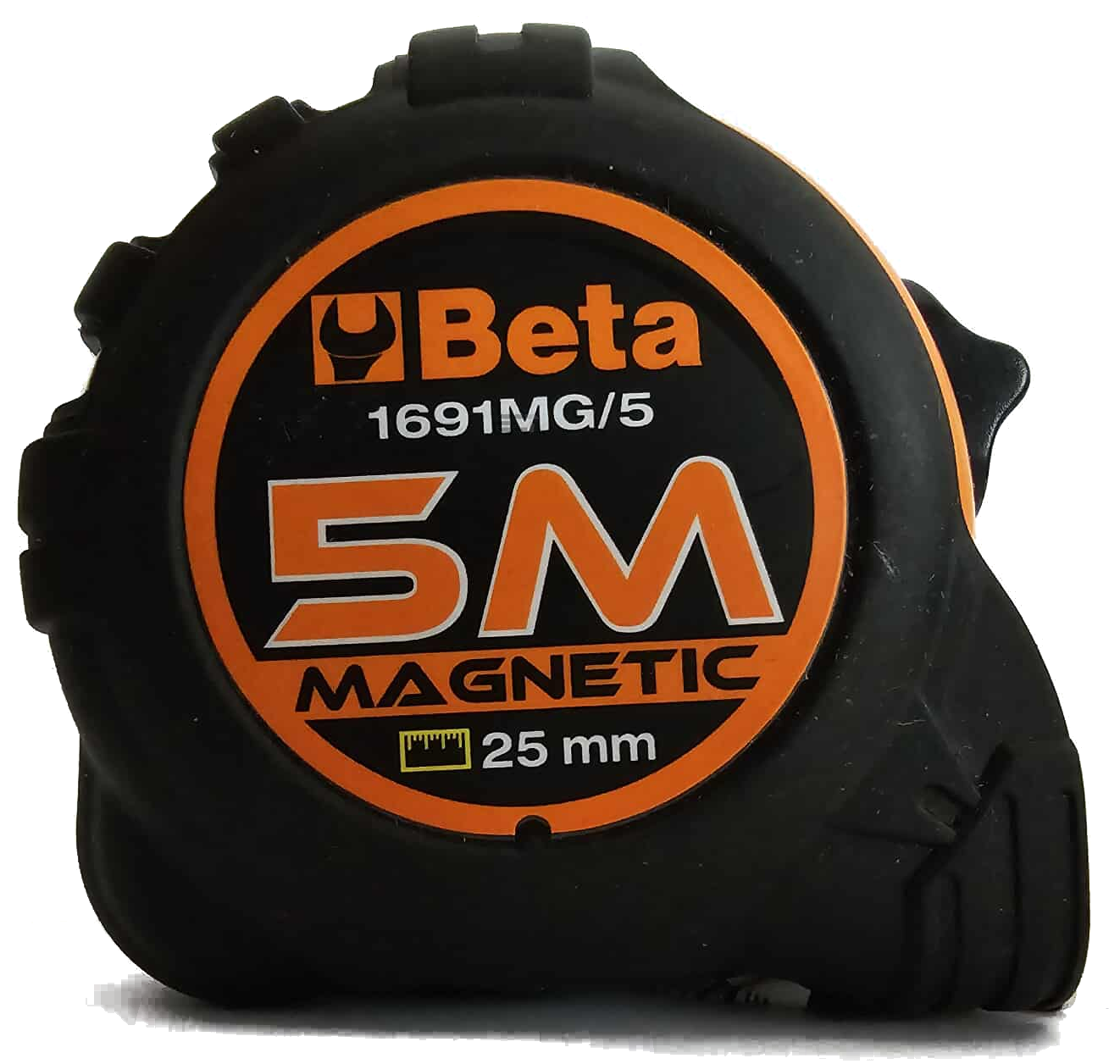 Miara zwijana magnetyczna ABS 5 metrów, szerokość taśmy 25 mm BETA (nr kat. 1691MG/5)