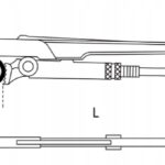 Szczypce nastawne 630 mm do rur, rozstaw szczęk 90 mm BETA (nr kat. 376/630)