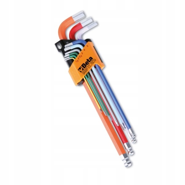 Zestaw 9 kluczy trzpieniowych imbusowych z kulką 1.5-10 mm BETA (nr kat. 96BP-CL/SC9)