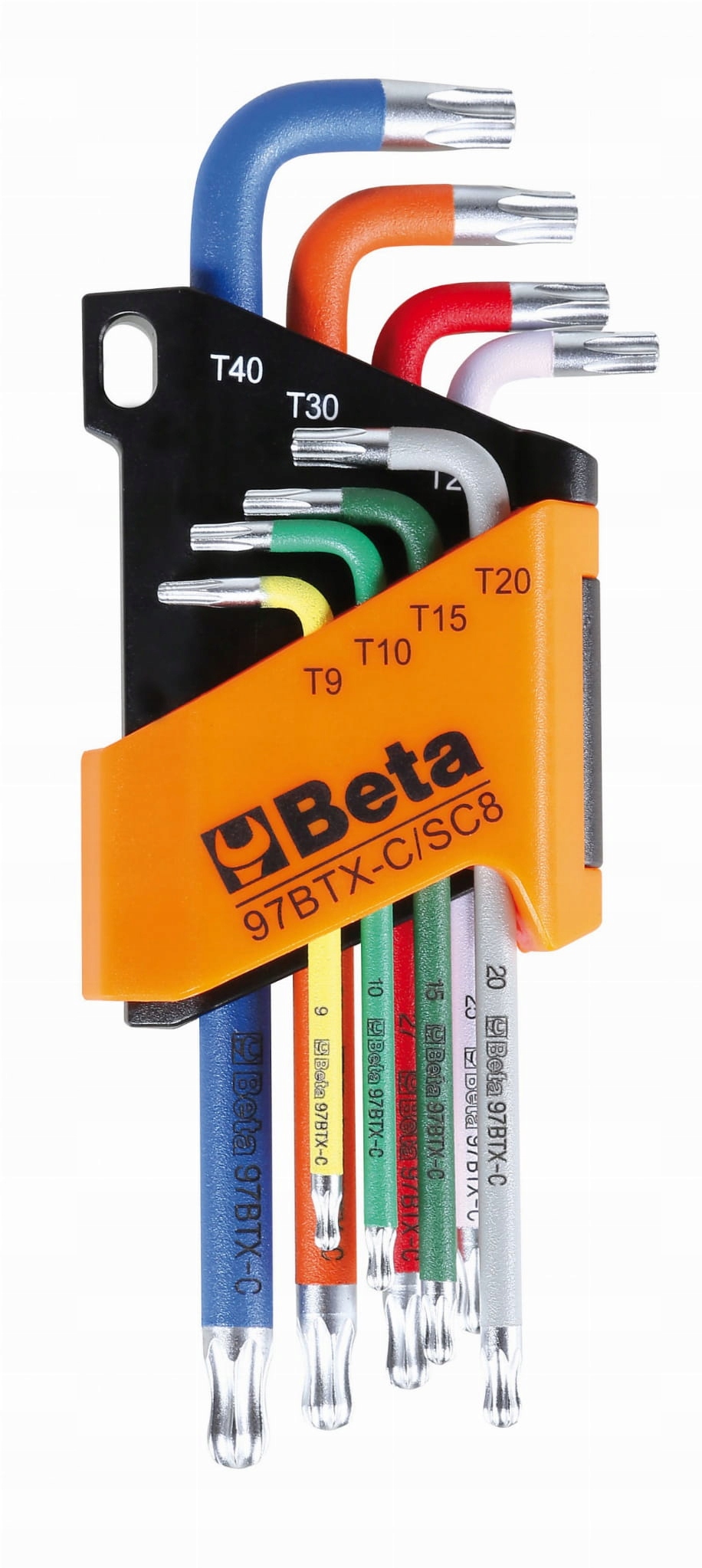 Zestaw 8 kluczy trzpieniowych Torx T9-T40 BETA (nr kat. 97BTX-C/SC8)